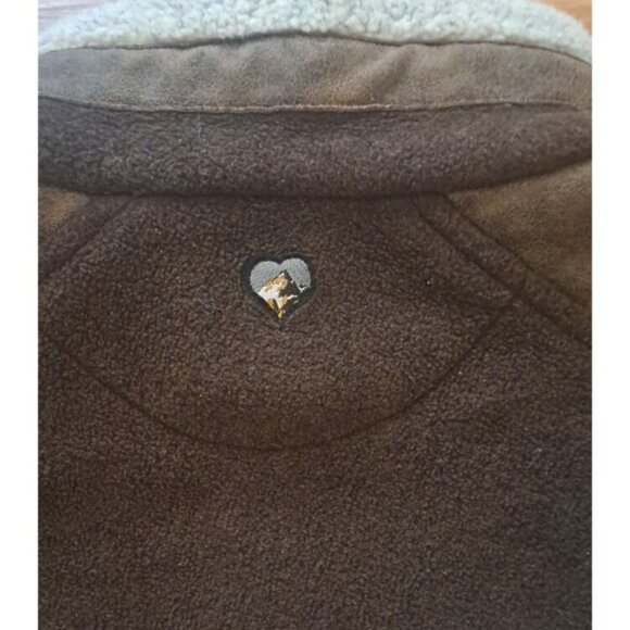 Mens Kuhl Alpenwurx Jacket Fleece Gorpcore Faux Suede Brown Rugged Large - Picture 9 of 10